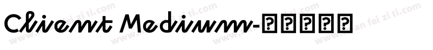 Client Medium字体转换